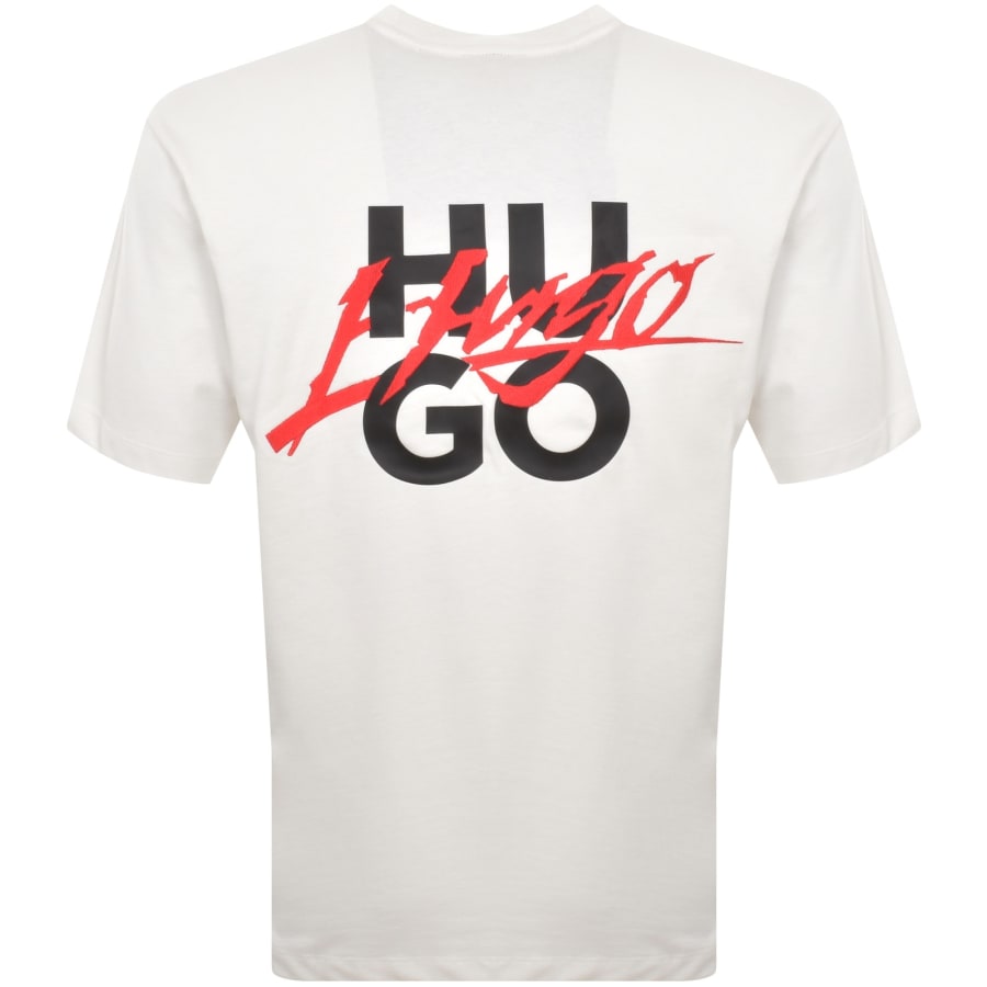HUGO Dlogotee T Shirt White